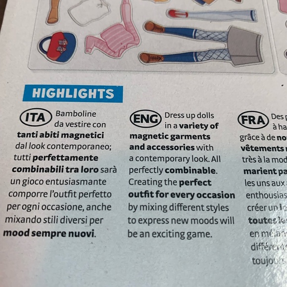 New in box! 👗 Magnetic fashion doll 29 piece set for ages 5 plus 👒 - Picture 3 of 4